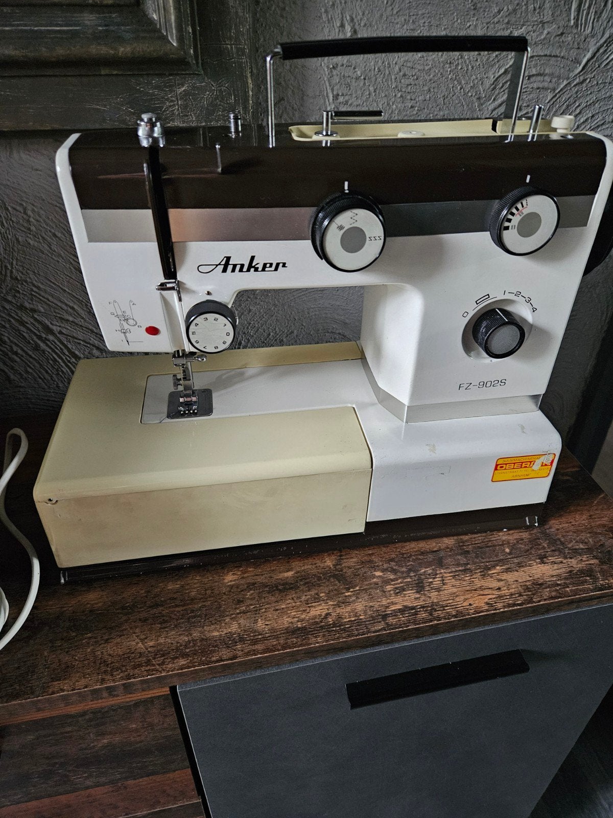 Werkende Anker FZ-902S Naaimachine - Vintage Model, Ophalen of Verzenden, Gebruikt, Naaimachine, Overige merken