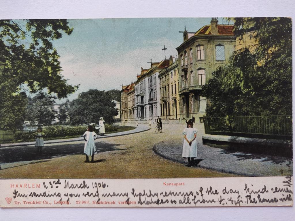 X1811 Haarlem 1906 naar Engeland, Ophalen of Verzenden, Voor 1920, Noord-Holland