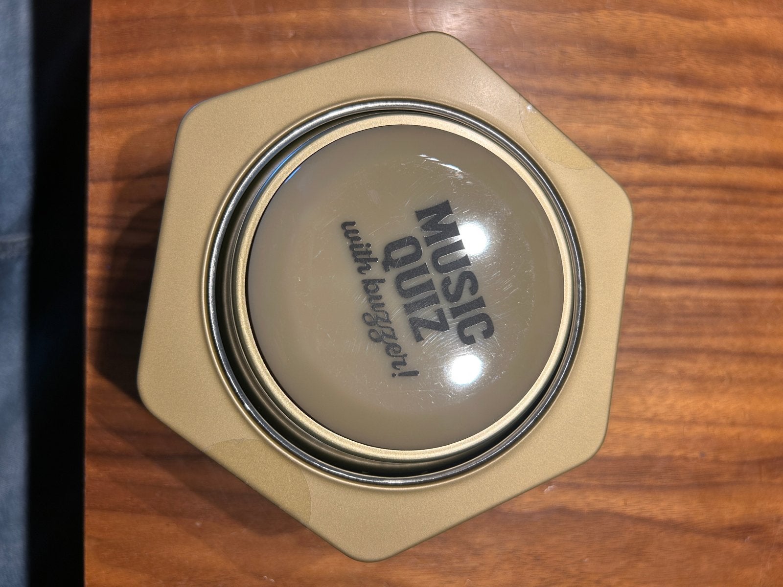 Music Quiz met Buzzer - Golden Buzzer Spel, Drie of vier spelers, Ophalen of Verzenden, Nieuw