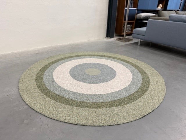 Nieuw Csrugs Circular Vloerkleed Wol Design Tapijt Rond D200, Csrugs, Blauw, 150 tot 200 cm, Rond