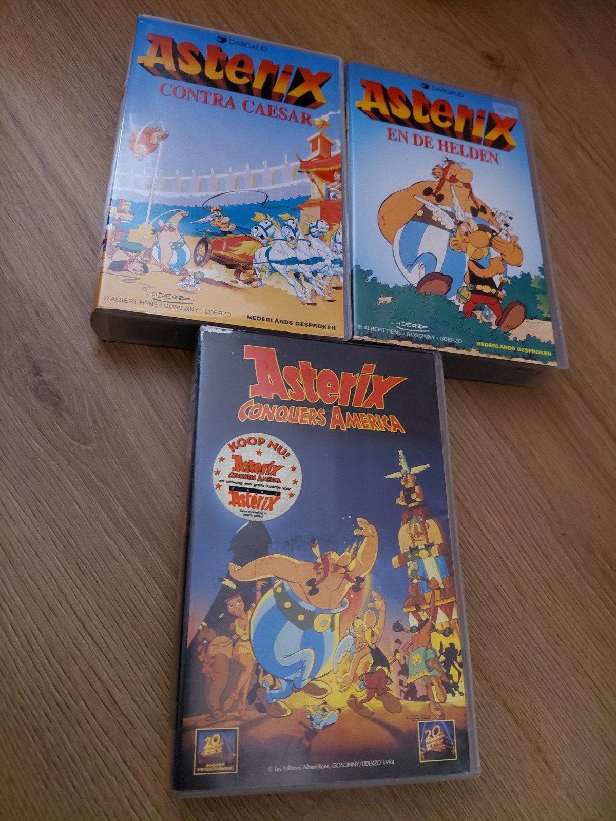 3 Asterix en Obelix videobanden., Gebruikt, Tekenfilm, Alle leeftijden, Ophalen of Verzenden