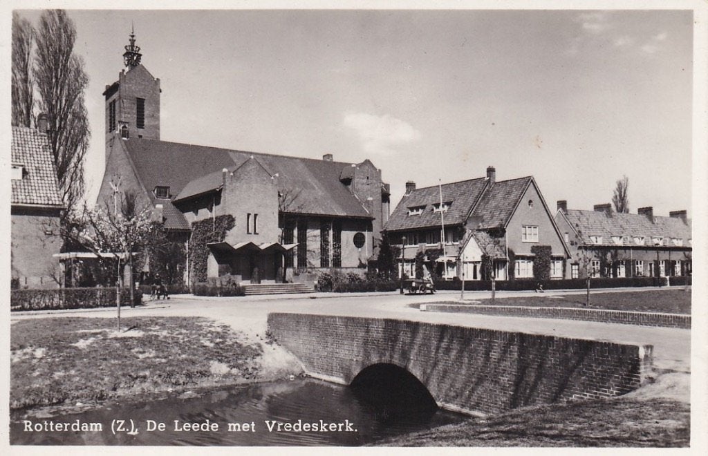 747P Rotterdam Tuindorp Vreewijk, Leede, Vredeskerk, Ophalen of Verzenden, 1940 tot 1960, Gelopen, Zuid-Holland