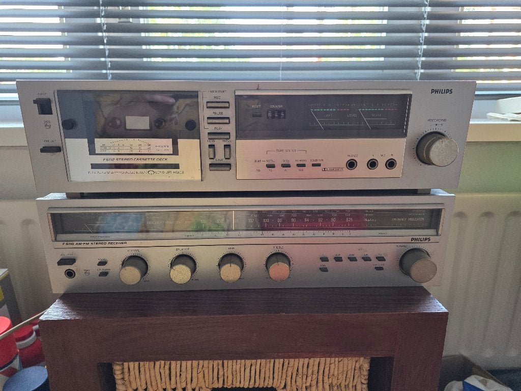 Oude stereo philips, Audio, Tv en Foto, Stereo-sets, Ophalen, Gebruikt, Losse componenten, Philips