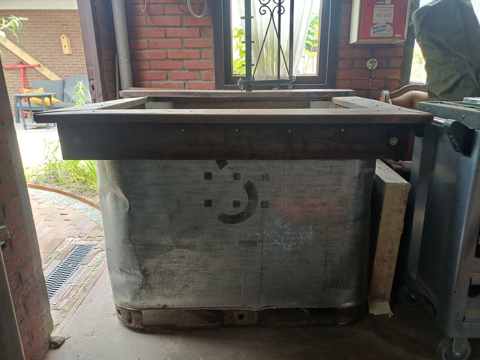 Aangeboden quarantainebak, q bak, ibc vat, vijverbak, Ophalen, Gebruikt, Vijverbak