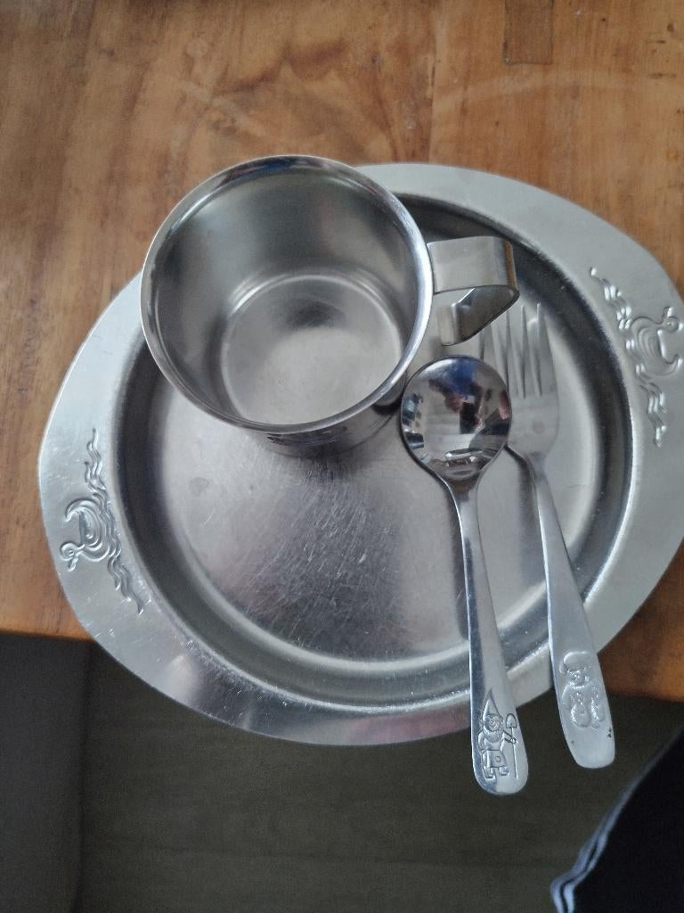 Baby bestek stainless vintage, Ophalen of Verzenden, Gebruikt