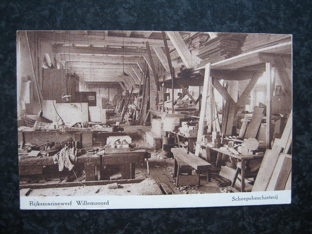 WILLEMSOORD rijksmarinewef Scheepsbeschieterij, Ophalen of Verzenden, 1940 tot 1960, Noord-Holland