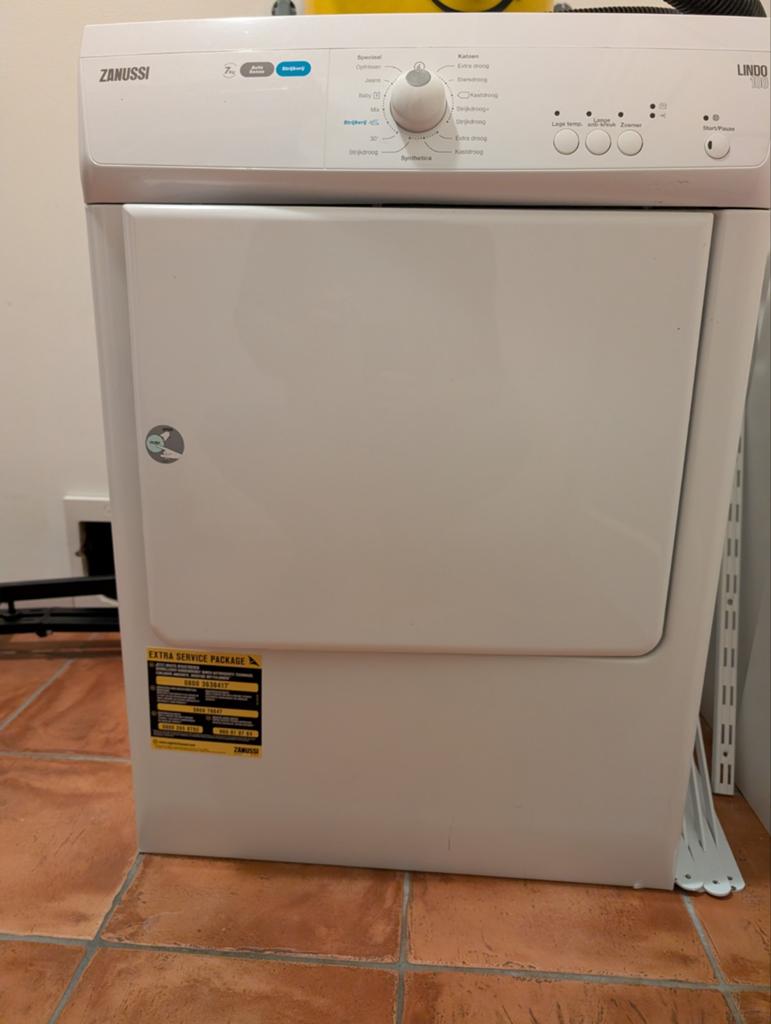 Zanussi Lindo 100 wasdroger, zeer mooie staat., Witgoed en Apparatuur, Wasdrogers, 6 tot 8 kg, Ophalen, Condens, 85 tot 90 cm