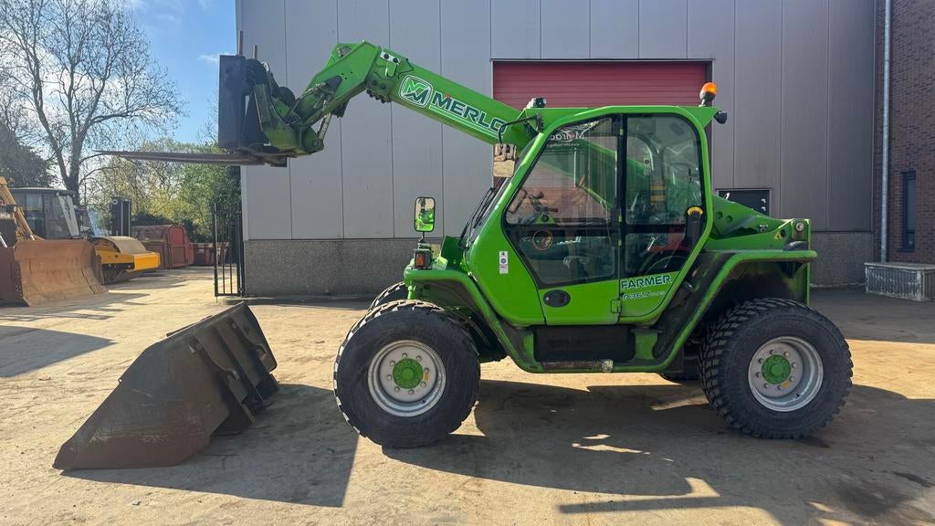 Merlo P36.7 Plus verreiker Bak + palletvorken, Gebruikt, Meer dan 160 Pk, 7500 tot 10000, Ophalen