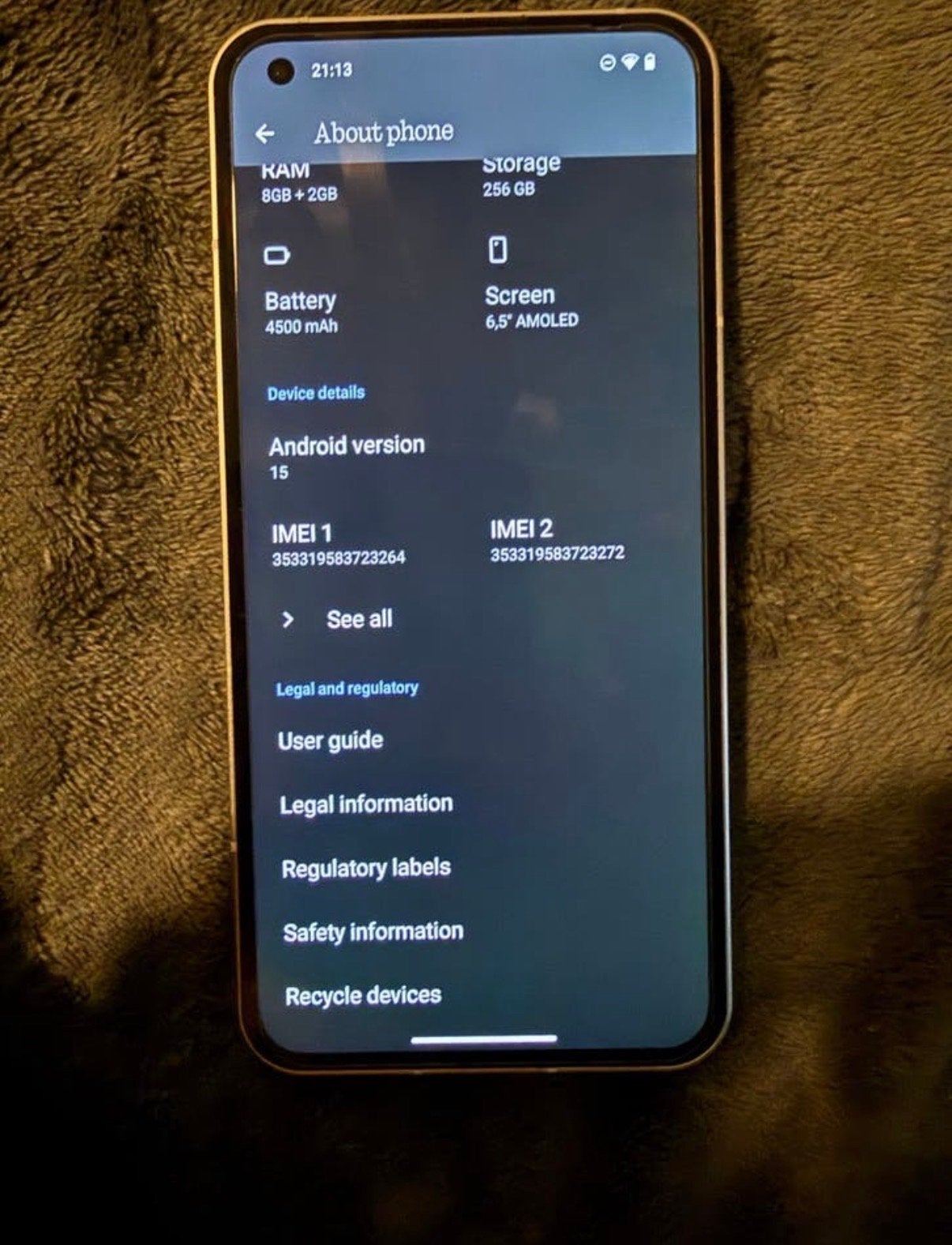Nothing Phone (1) 256GB - Zo goed als nieuw, Overige modellen, Verzenden, Zo goed als nieuw, Zonder simlock