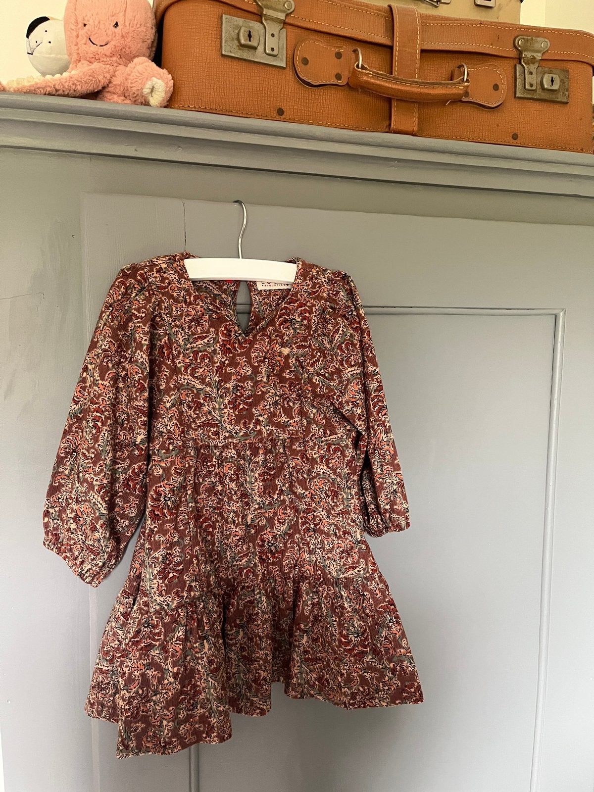 Jurkje Multicolor Looxs mt 92/98, Ophalen of Verzenden, Zo goed als nieuw, Meisje, Jurk of Rok