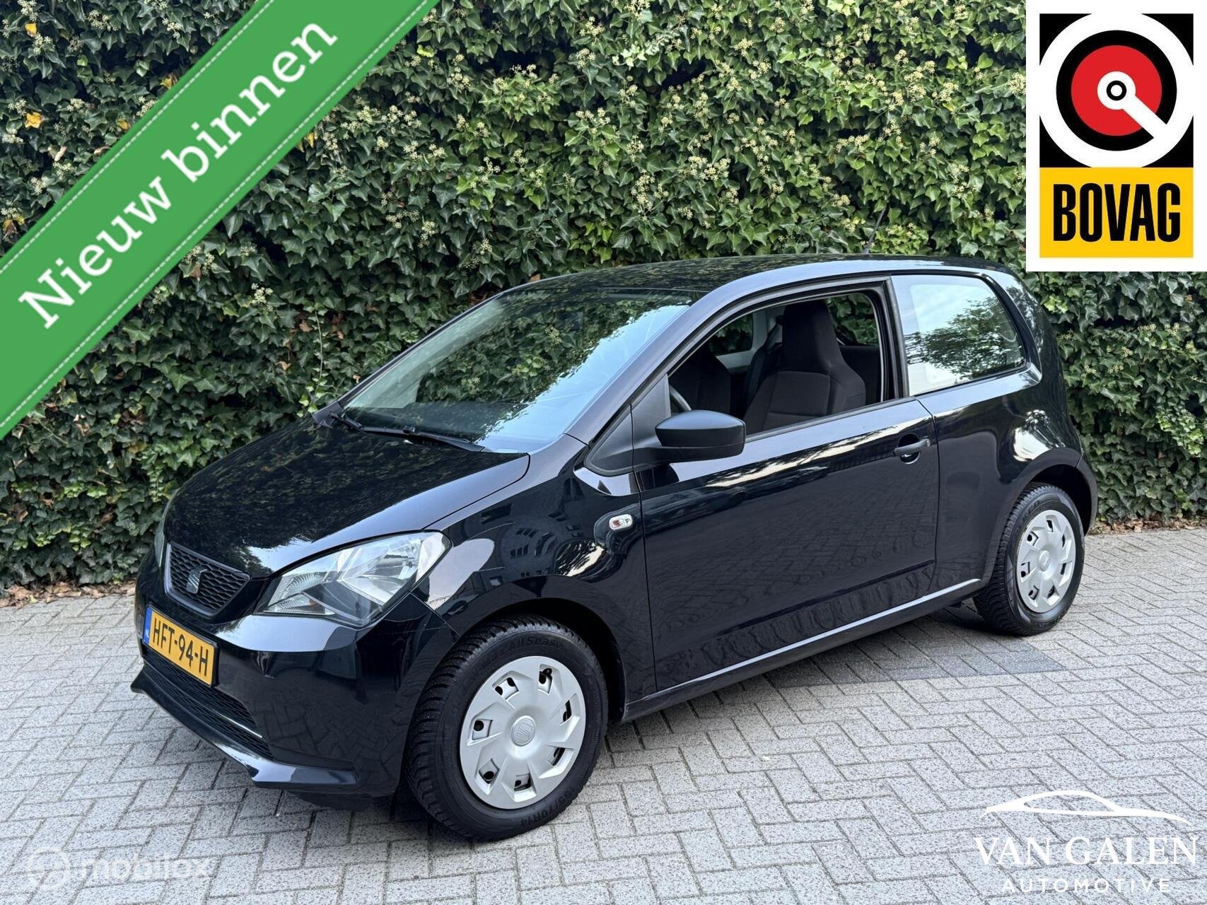 Seat Mii 1.0 Entry Airco incl Grote beurt! Technisch top!, Voorwielaandrijving, Gebruikt, Mii, Zwart