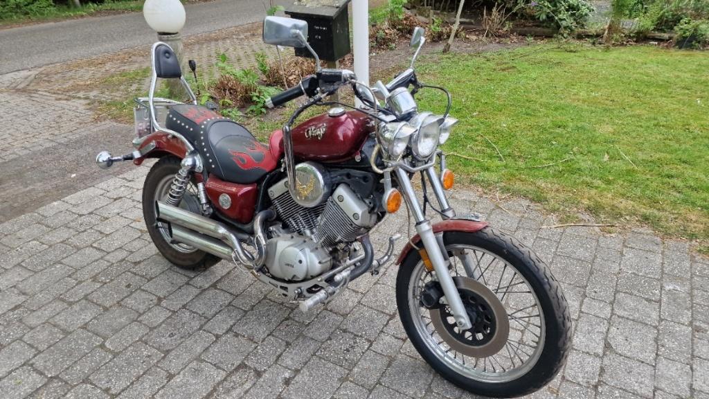 Yamaha xv535 virago chopper, Cardan-aandrijving, 2 cilinders, Occasion, 535 cc