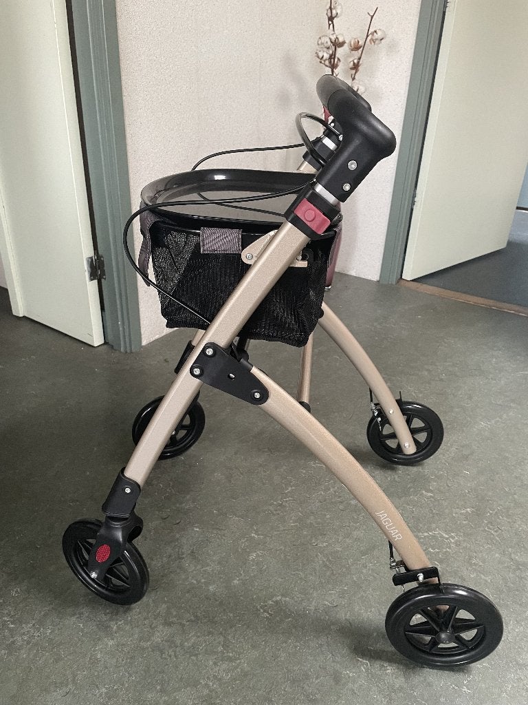 Mobilex Binnenrollator – Met Dienblad & Mandje – NIEUWSTAAT, Ophalen, Opvouwbaar, Zo goed als nieuw