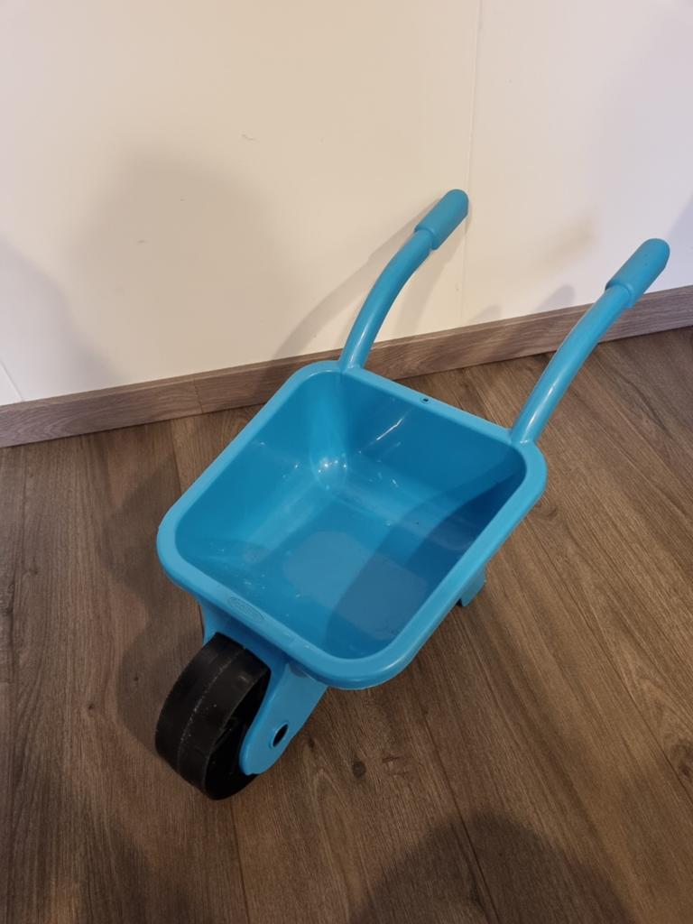 Blauwe kinder speelgoed kruiwagen, Ophalen of Verzenden, Jongen of Meisje