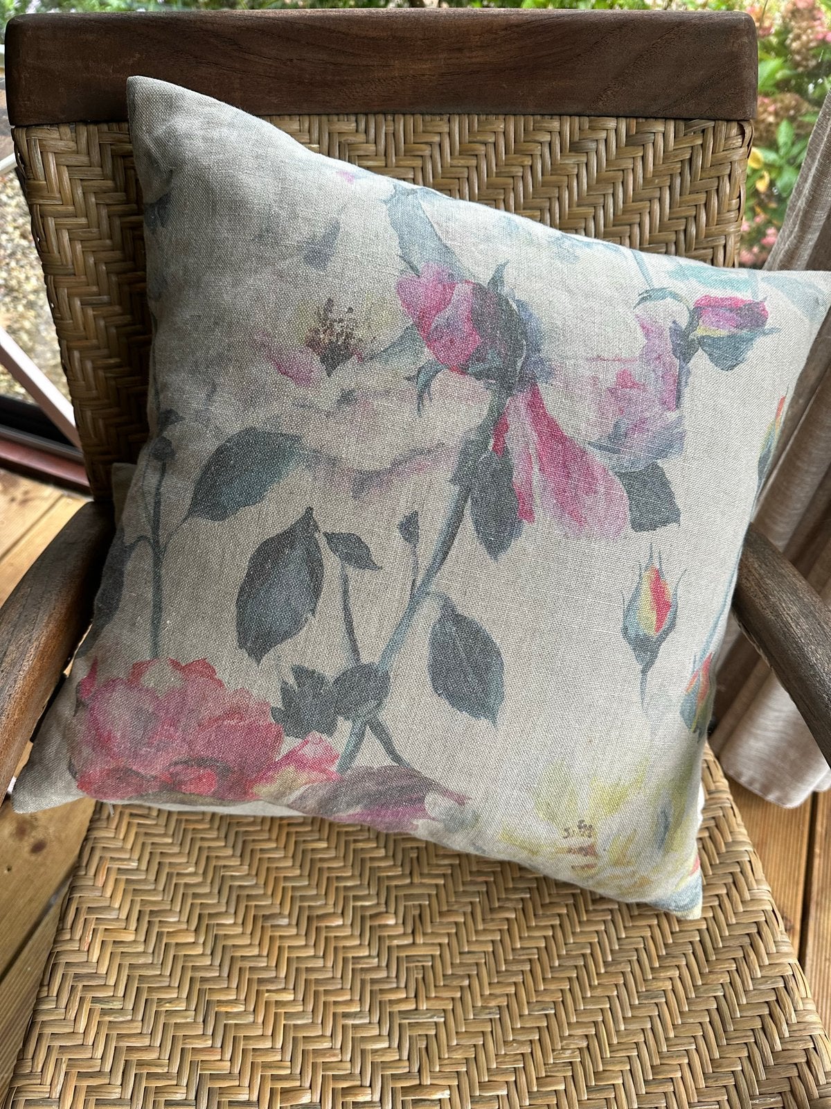 Designers Guild Sierkussens met bloemenprint, Ophalen, Overige merken, Meerkleurig, Afneembare hoes