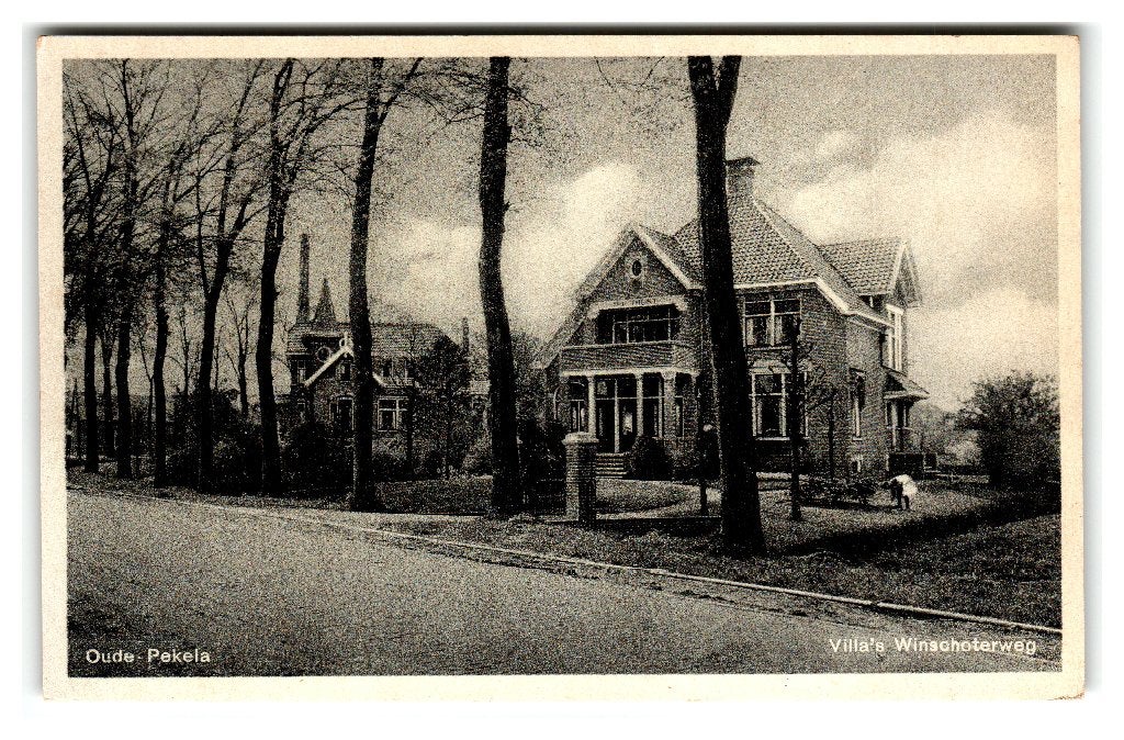 Oude Pekela, Villa's Winschoterweg, Verzamelen, Ophalen of Verzenden, 1940 tot 1960, Ongelopen, Groningen