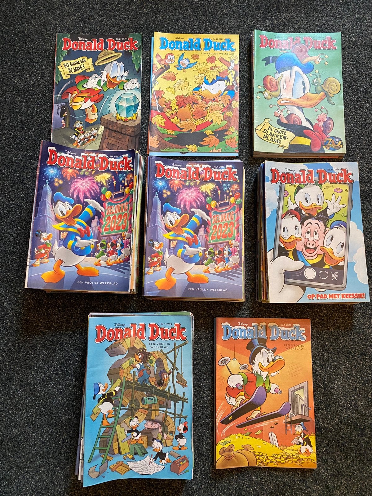 186 tijdschriften Donald Duck 2020 t/m 2026, Ophalen of Verzenden, Gelezen, Overige typen