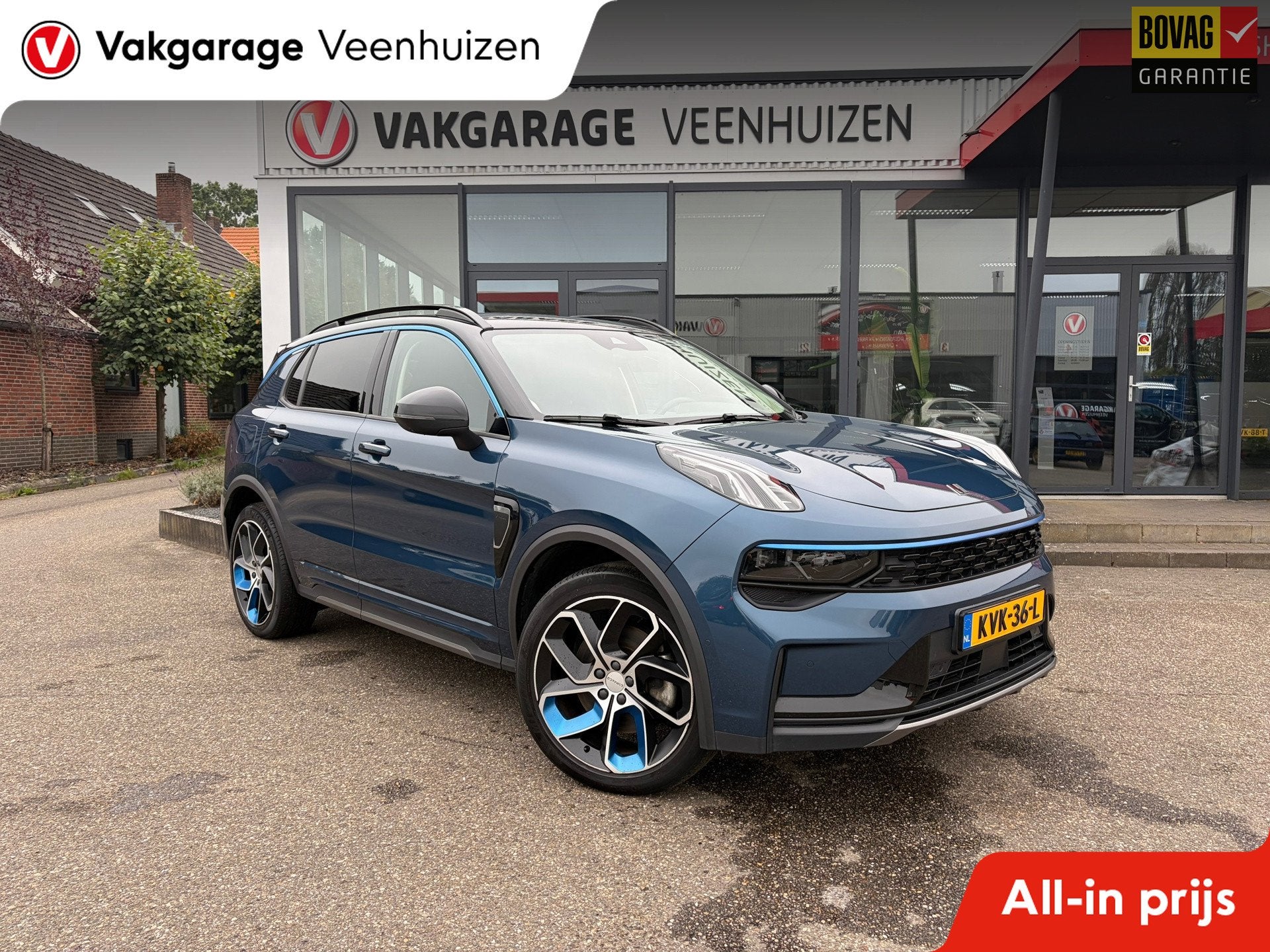 Lynk & Co 01 1.5|Rijklaar prijs|360 camera|Pano dak|Carplay|, Auto's, 12 maanden, Stof, Blauw, Plug-in hybride