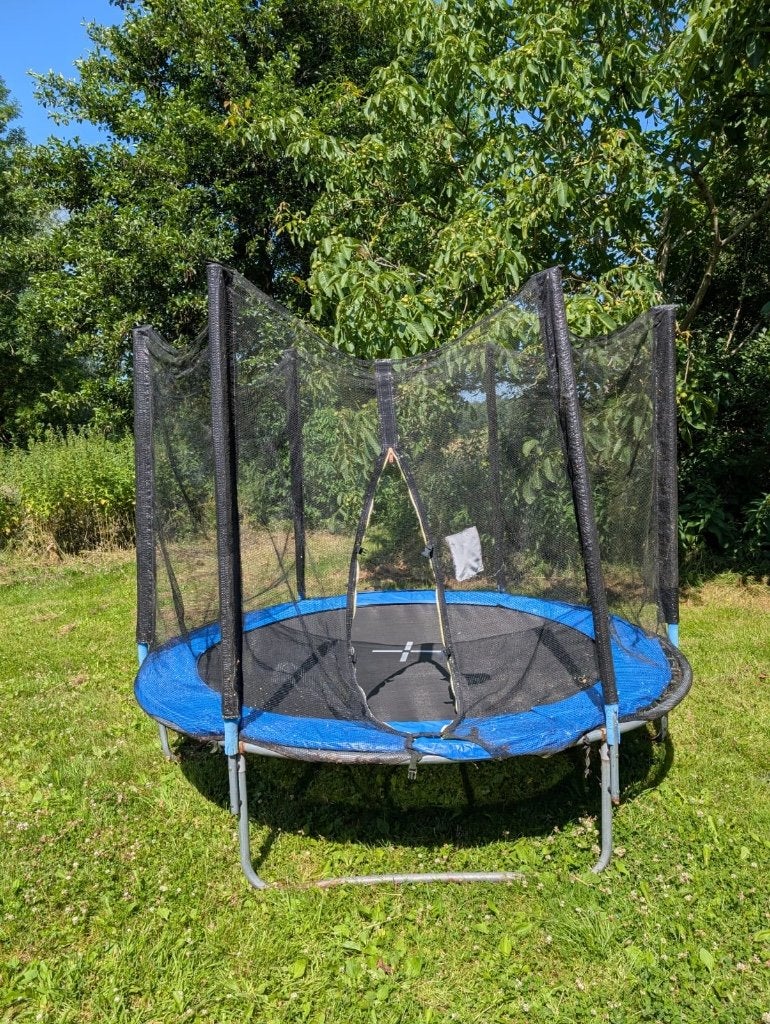 Trampoline met vangnet, Ophalen, Gebruikt