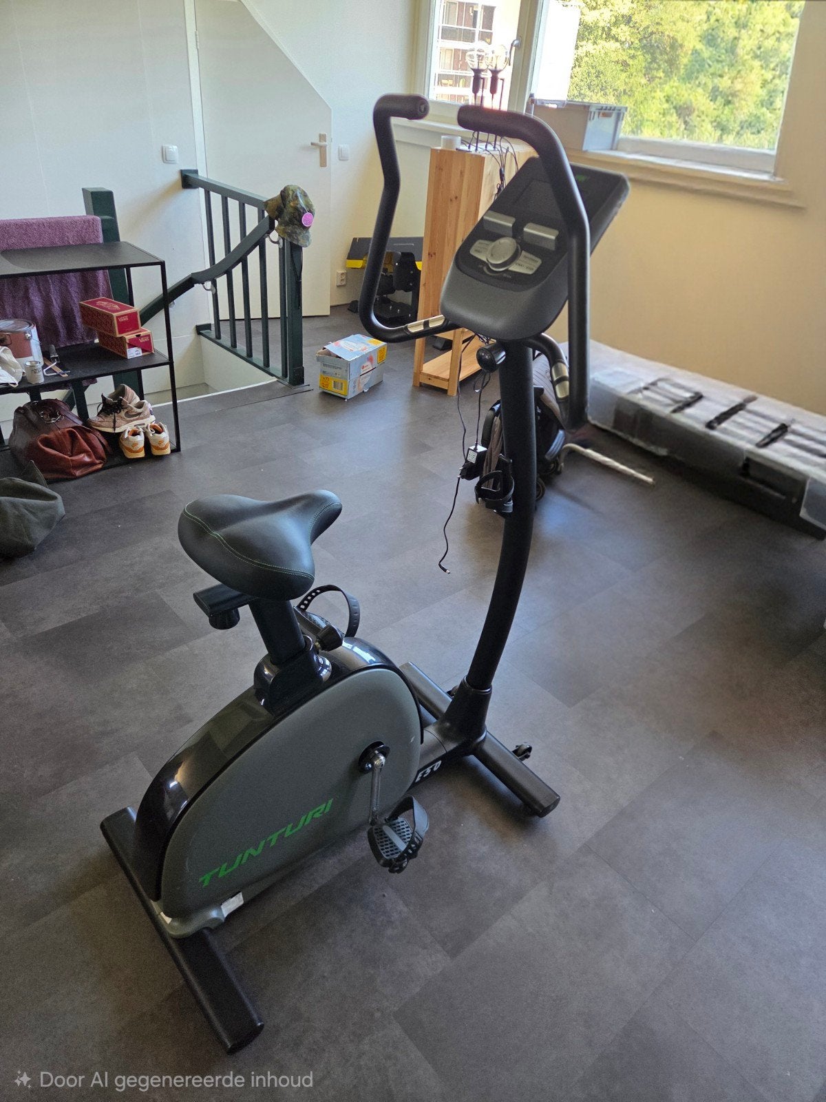 Tunturi E50 Hometrainer, Ophalen, Zo goed als nieuw, Metaal, Hometrainer