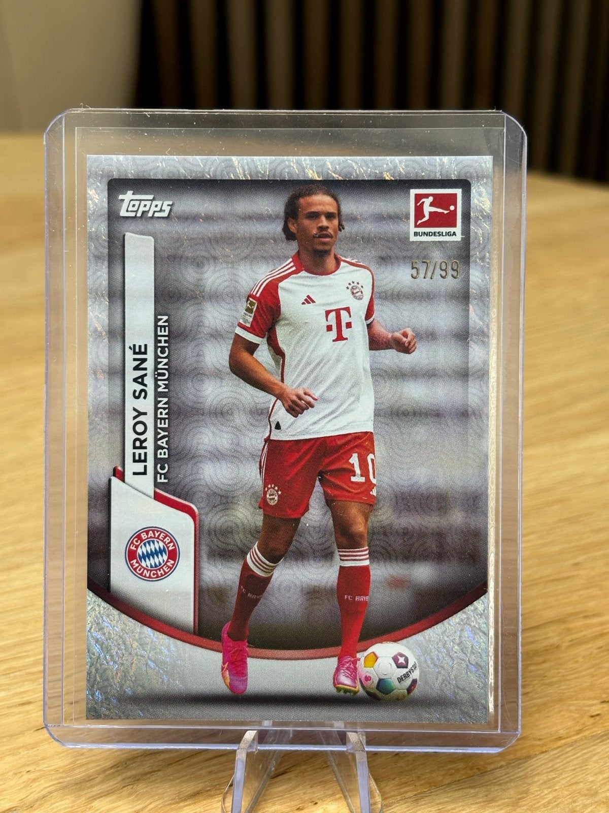 Topps Leroy Sané FC Bayern München Spelerskaart 57/99, Ophalen, Zo goed als nieuw, Buitenlandse clubs, Spelerskaart
