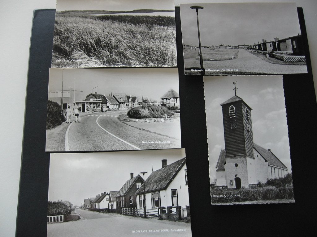 Vijf ansichtkaarten van Callantsoog, Ophalen of Verzenden, 1960 tot 1980, Ongelopen, Noord-Holland