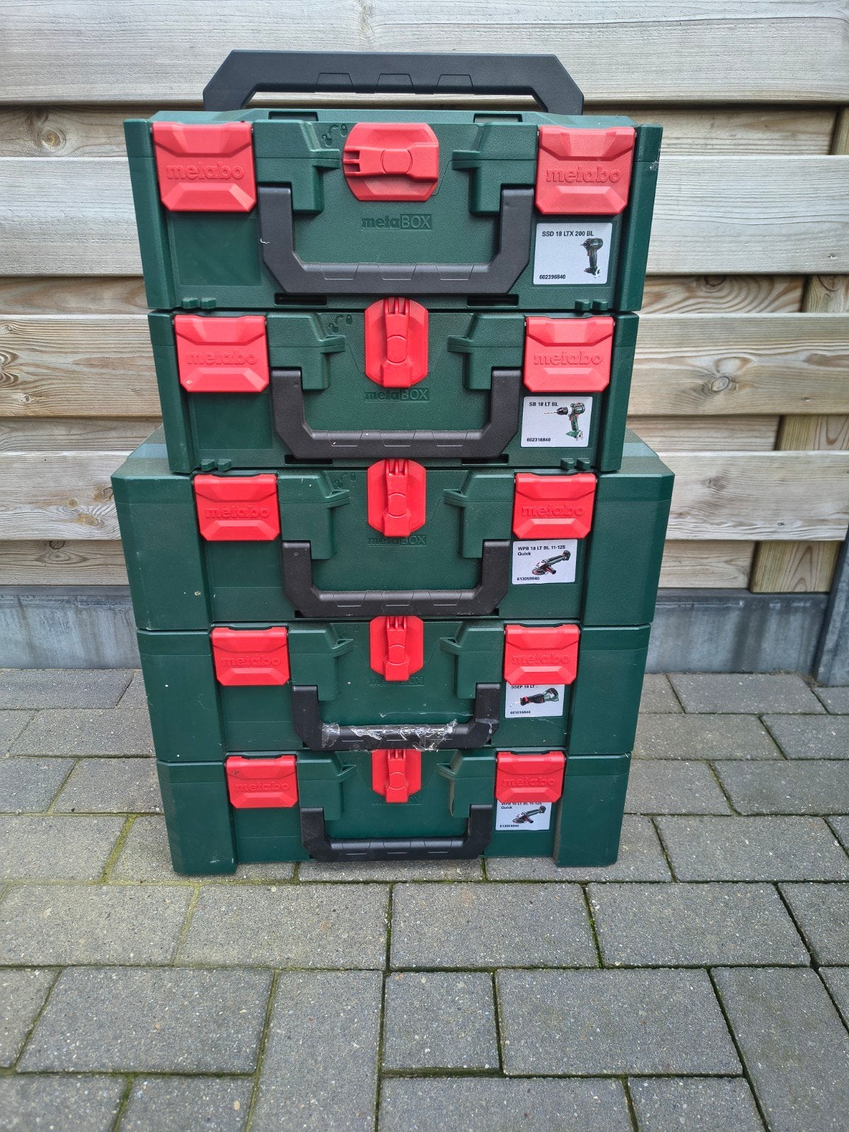 Metabo MetaBOX gereedschapskisten (5 stuks), Ophalen of Verzenden