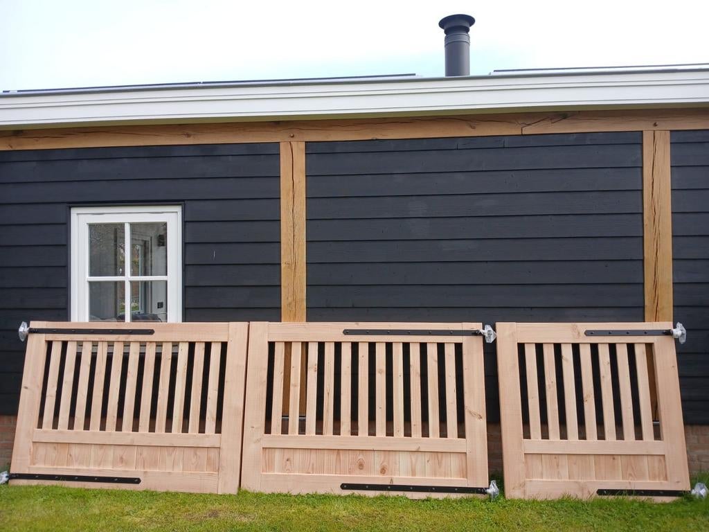 Houten toegangspoort, Tuin en Terras, Tuinpoorten, Nieuw, Draaipoort, Hout, 150 tot 200 cm, 200 cm of meer, Ophalen