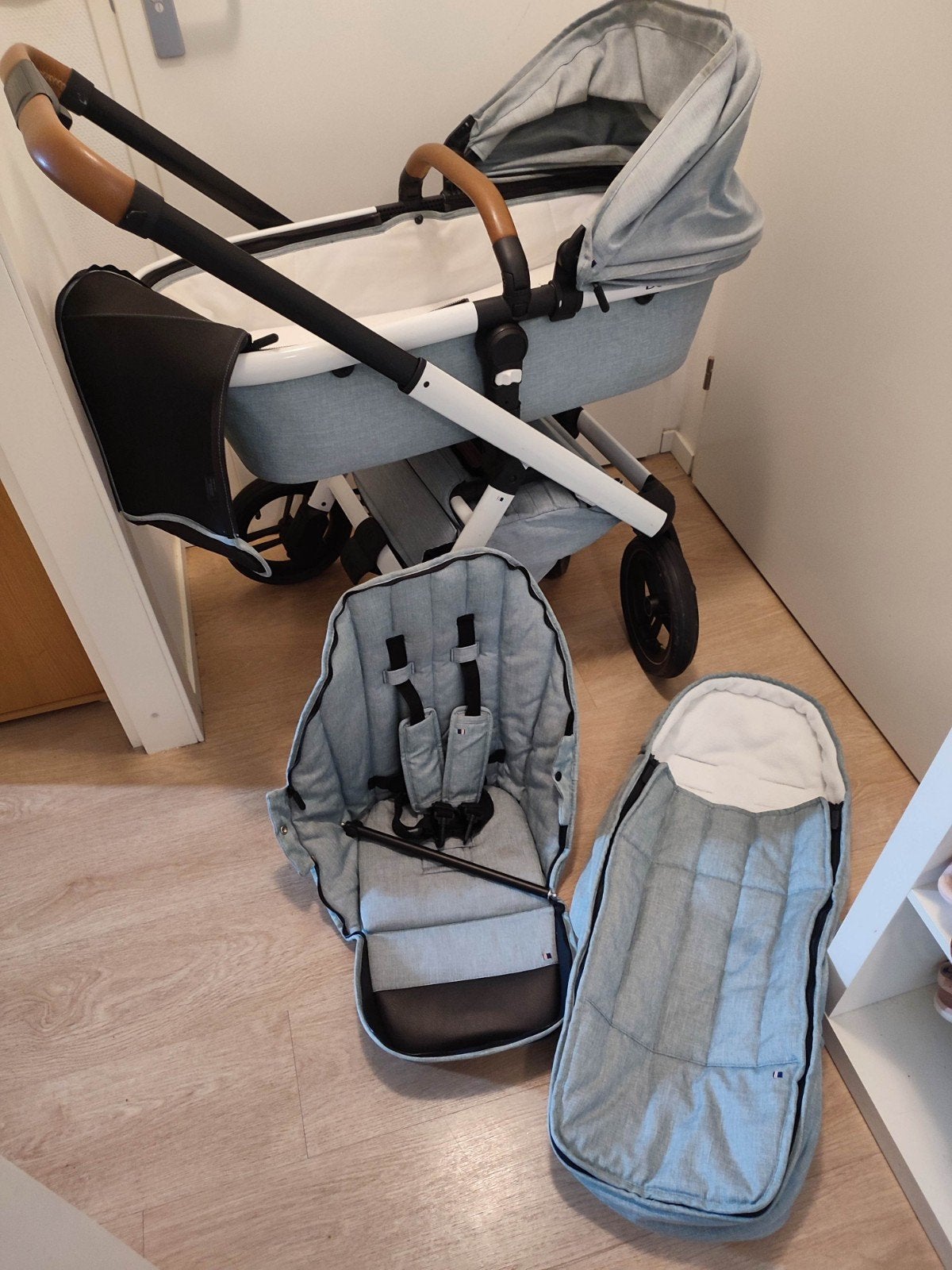 Dubatti One kinderwagen met reiswieg en zitje, Kinderen en Baby's, Kinderwagens en Combinaties, Ophalen, Zo goed als nieuw, Overige merken