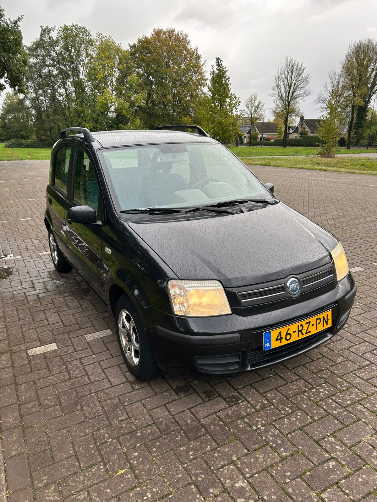 Fiat Panda 155000 km 2005 MEENEEMPRIJS, Auto's, Voorwielaandrijving, Zwart, Origineel Nederlands, Handgeschakeld