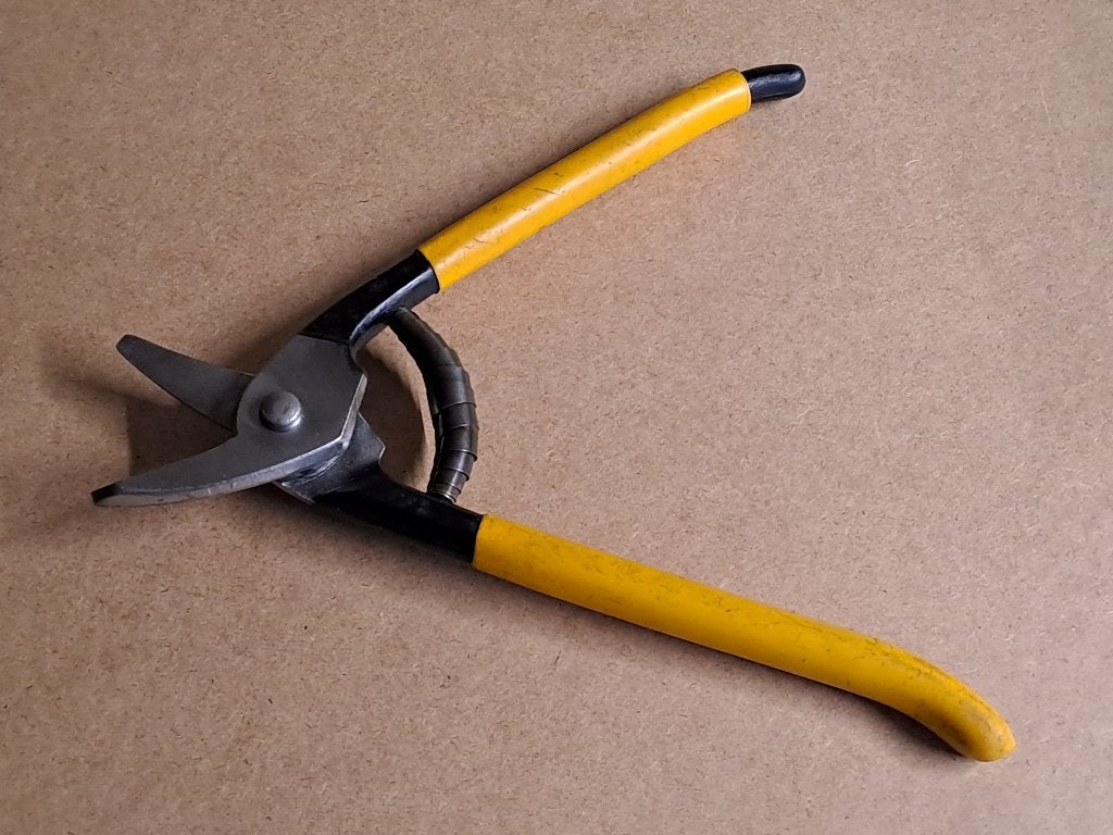 Te koop Plaatschaar Blikschaar, Verzenden, Gebruikt, Overige typen, Overige merken