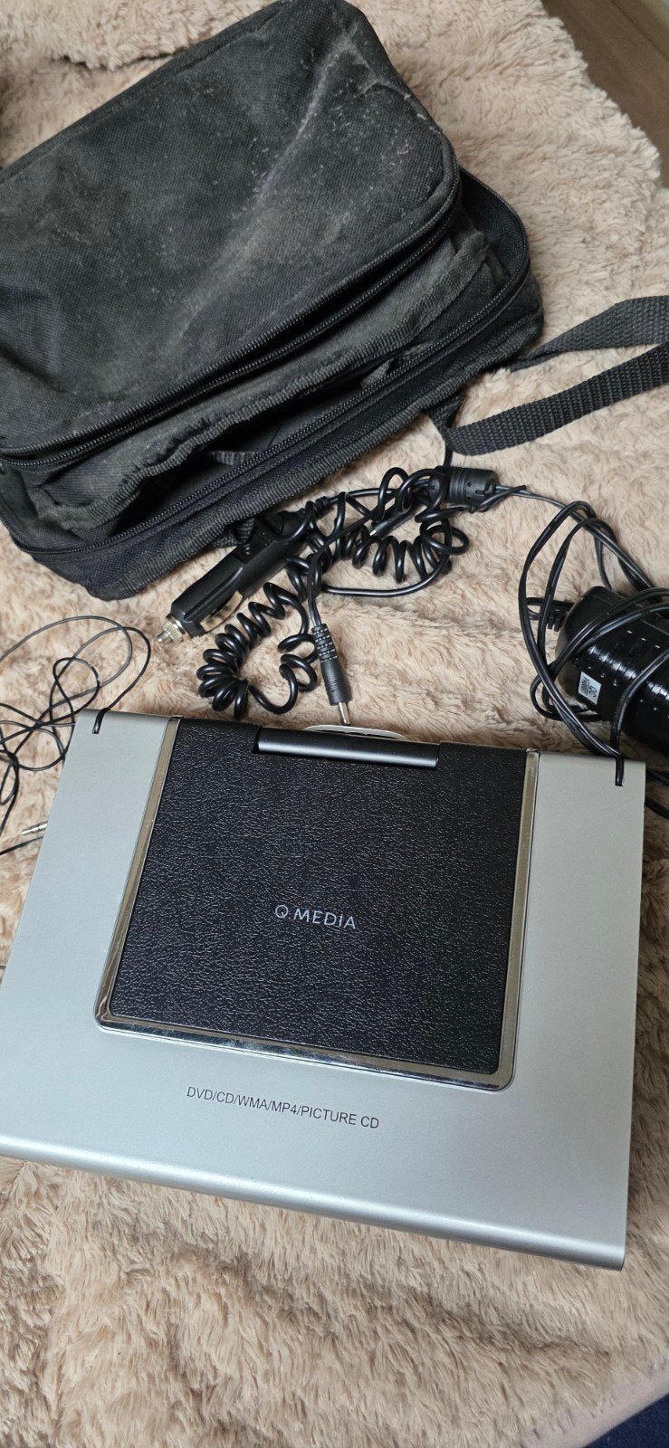 Q.Media draagbare DVD/CD/MP4 speler met auto-adapter, Gebruikt, Draagbaar, Ophalen, Overige merken