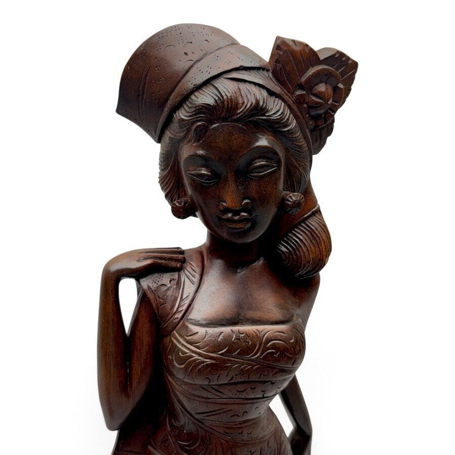 Drie Indisch houten sculpturen, Ophalen of Verzenden