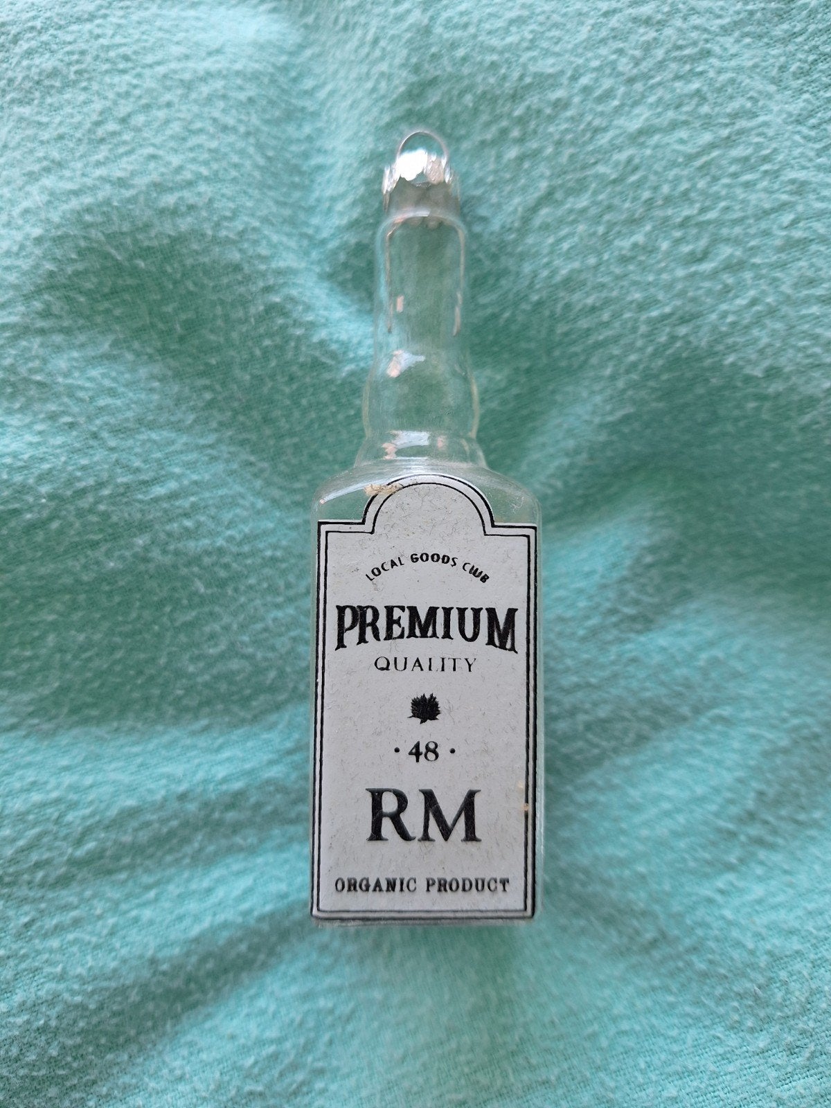 Riviera Maison Decoratieve mini fles met zand en schelpjes, Ophalen of Verzenden, Wit, Glas, Landelijk