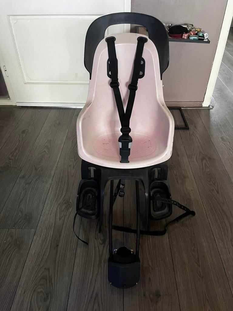 Bobike fietsstoeltje frame bevestiging, Fietsen en Brommers, Ophalen, Gebruikt, Achterzitje, Voetsteuntjes
