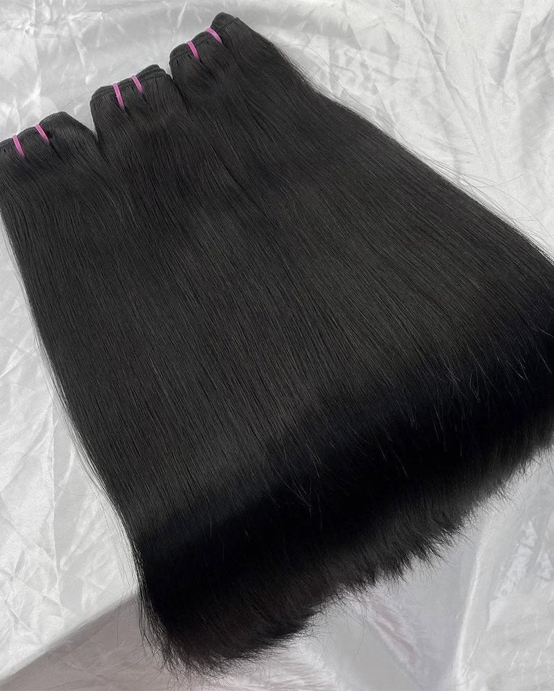 RAW HAIR, EXENTIONS BUNDLE STIJL STRAIGHT CLIP IN, Ophalen of Verzenden, Nieuw