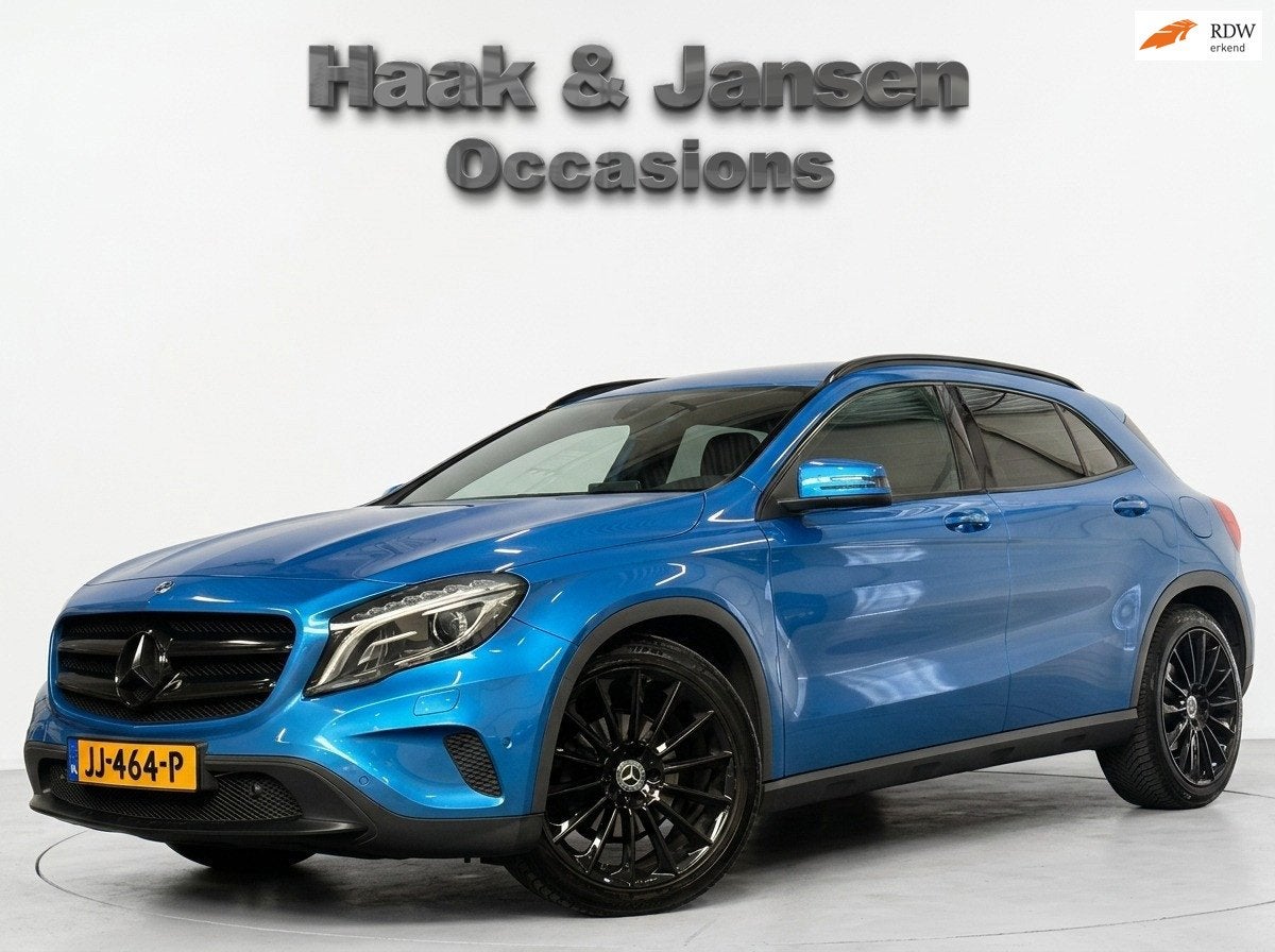 Mercedes-Benz GLA-klasse 180 d Lease Edition Automaat Navi, Auto's, Mercedes-Benz, Gebruikt, 4 cilinders, Blauw, Origineel Nederlands