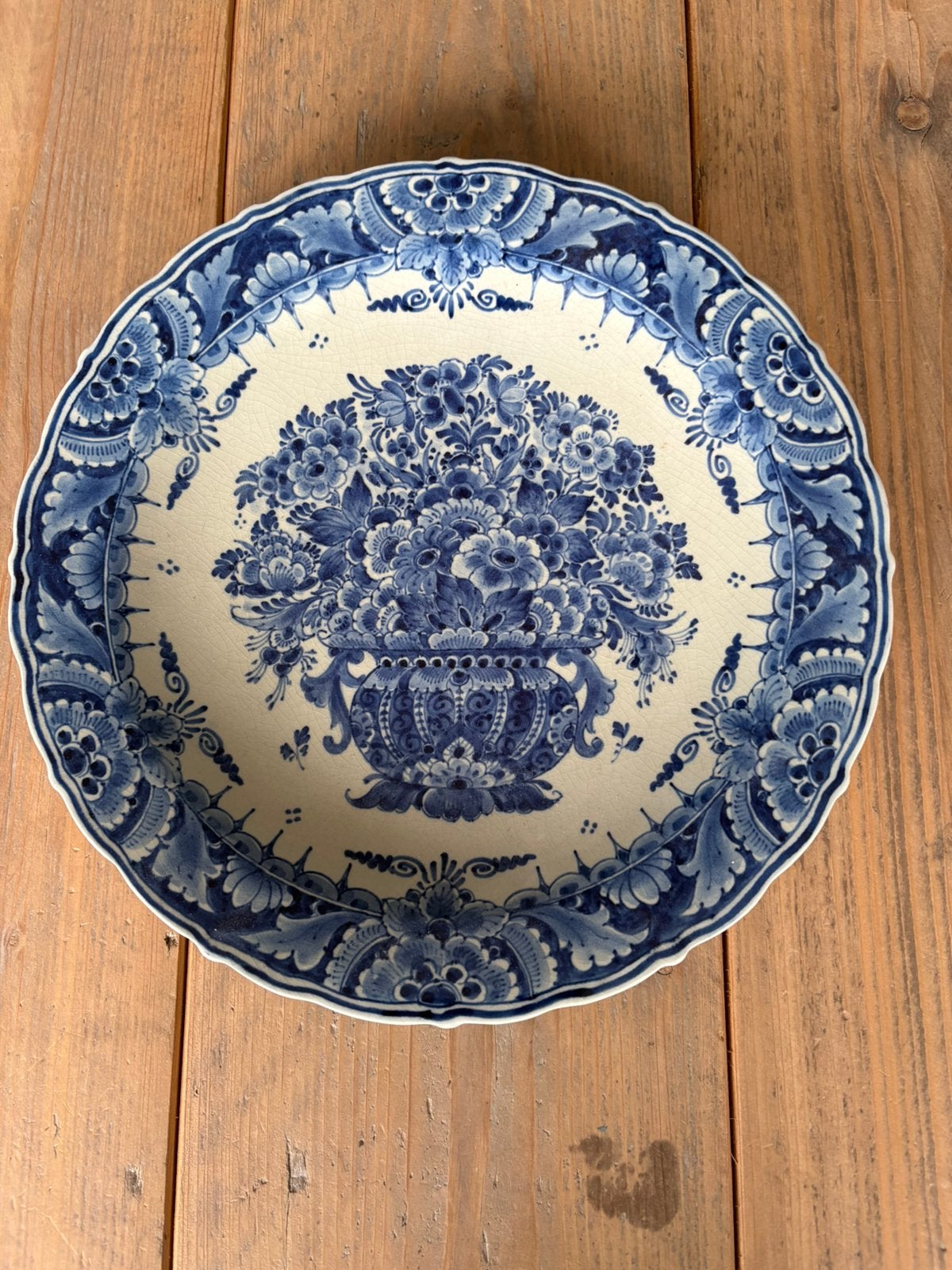 Delfts blauw wandbord, Antiek en Kunst, Antiek | Wandborden en Tegels, Ophalen