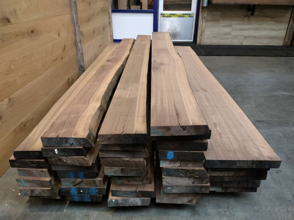Amerikaans Noten Blokhout A/B | Uniek Meubelhout & Wandplank, Ophalen of Verzenden, Nieuw, Plank