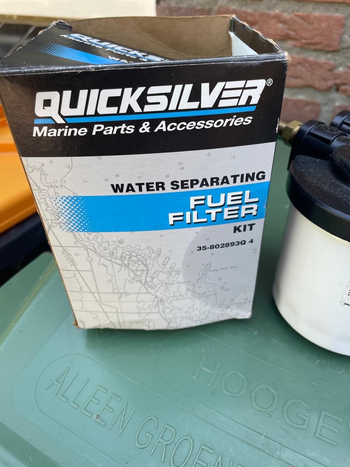 Quicksilver Brandstofwaterfilter 8mm aansluitingen, Ophalen of Verzenden, Nieuw, Motor en Techniek