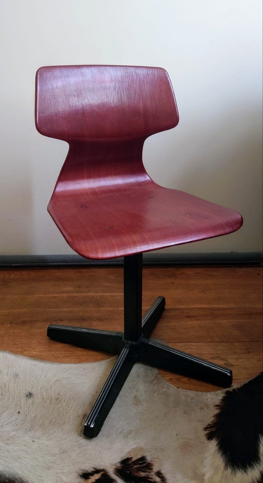 Vintage Pastoe Kleuter Kinderstoel - Hout en Metaal, Ophalen, Gebruikt, Vintage, Retro, Mid-century, Eén