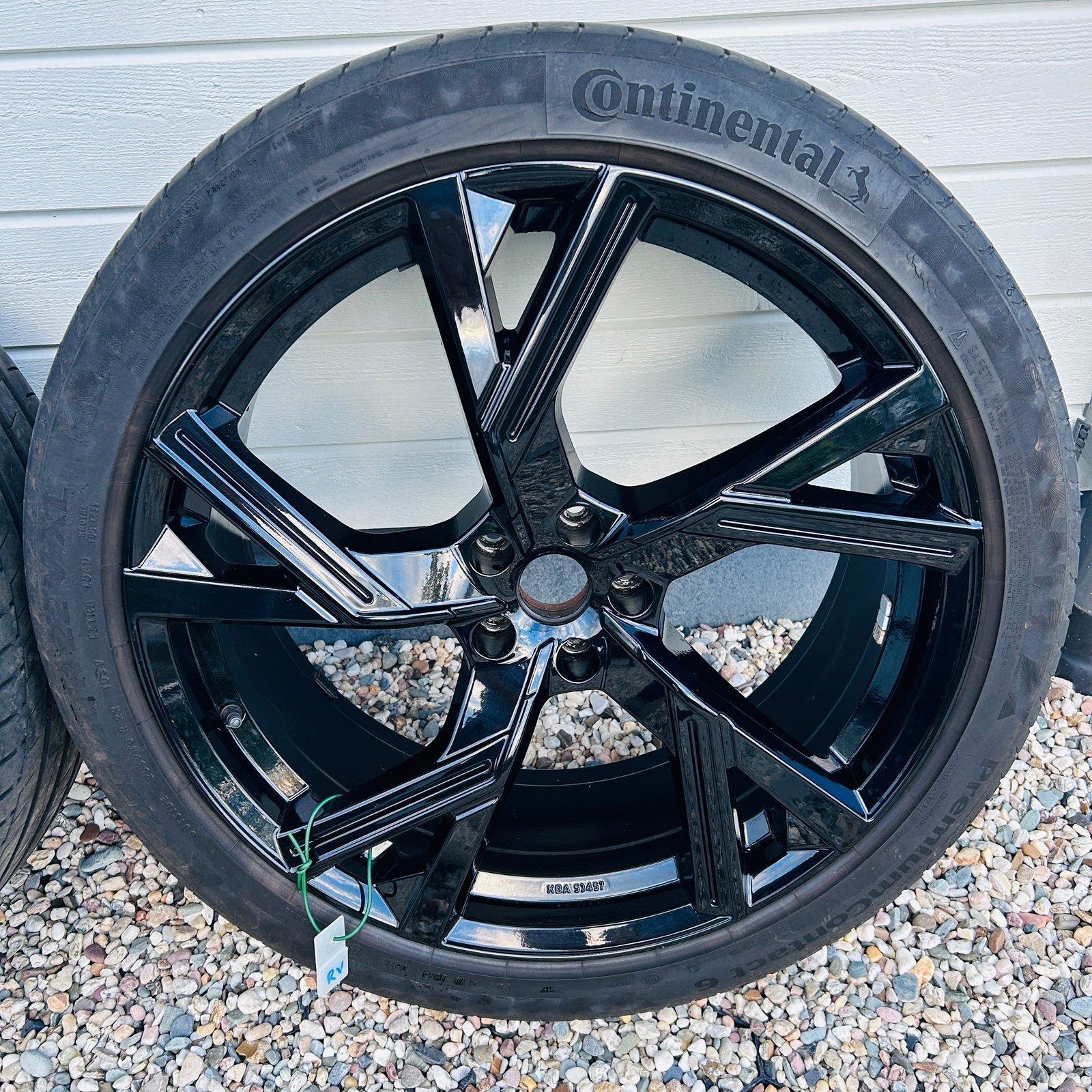 Set 22” RS6 velg met Conti zomerbanden, Auto-onderdelen, Ophalen, Gebruikt, 255 mm, Banden en Velgen