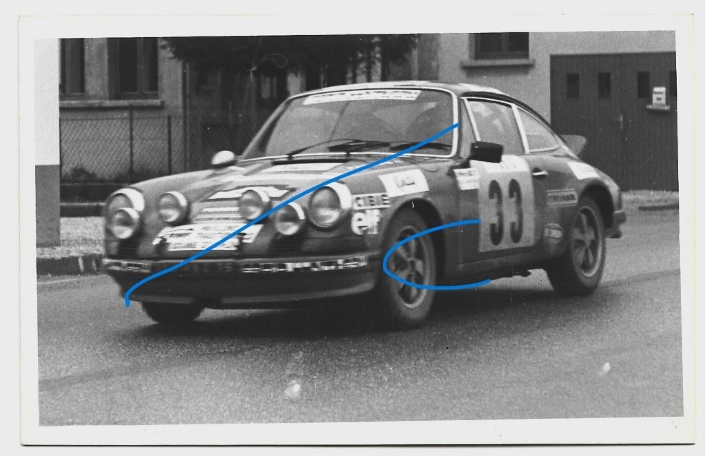 Porsche race auto autosport foto, 1960 tot 1980, Verzenden, Foto, Zo goed als nieuw
