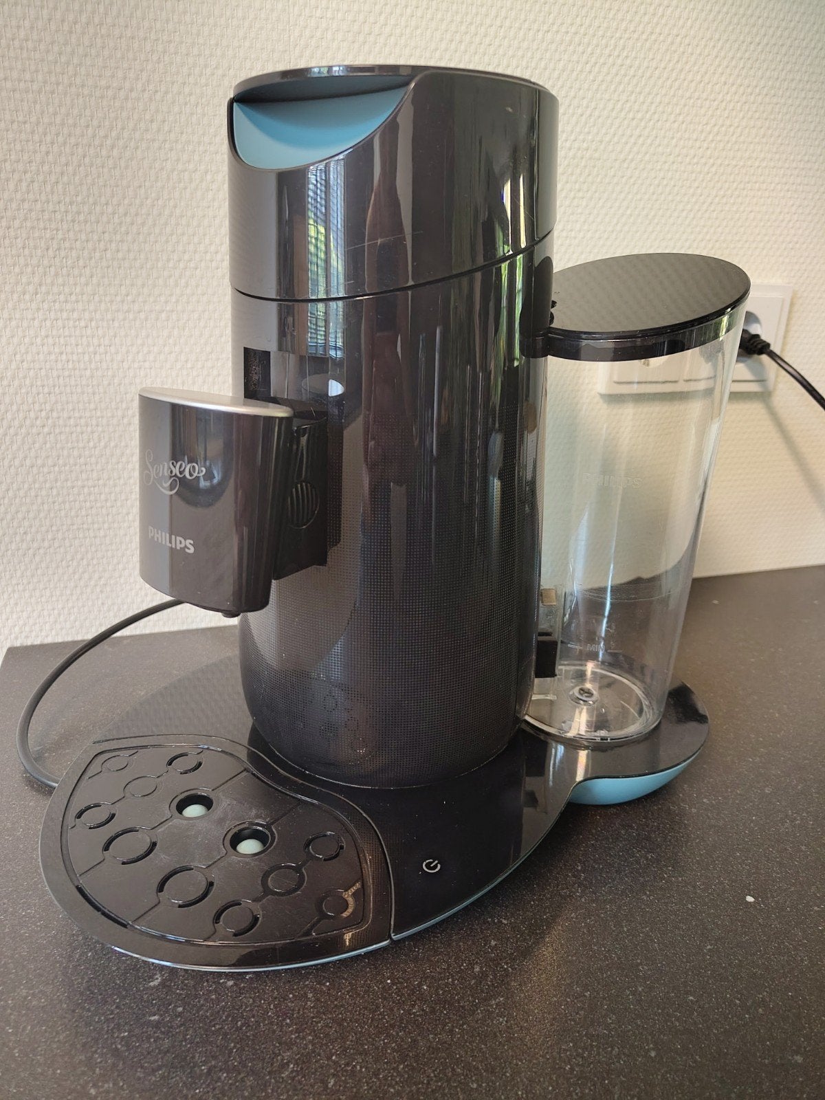 Philips Senseo HD 7870 Zwart met Blauw., Ophalen, Gebruikt, Koffiemachine, 2 tot 4 kopjes