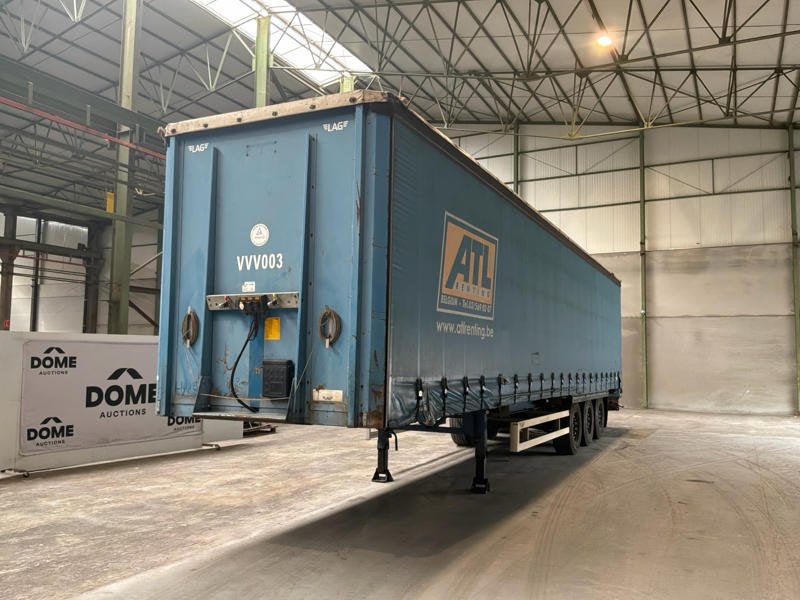 LAG 879S Schuifzeiltrailer, Auto's, Vrachtwagens, Bedrijf, Te koop, Aanhangers en Opleggers, Overige brandstoffen, Overige kleuren