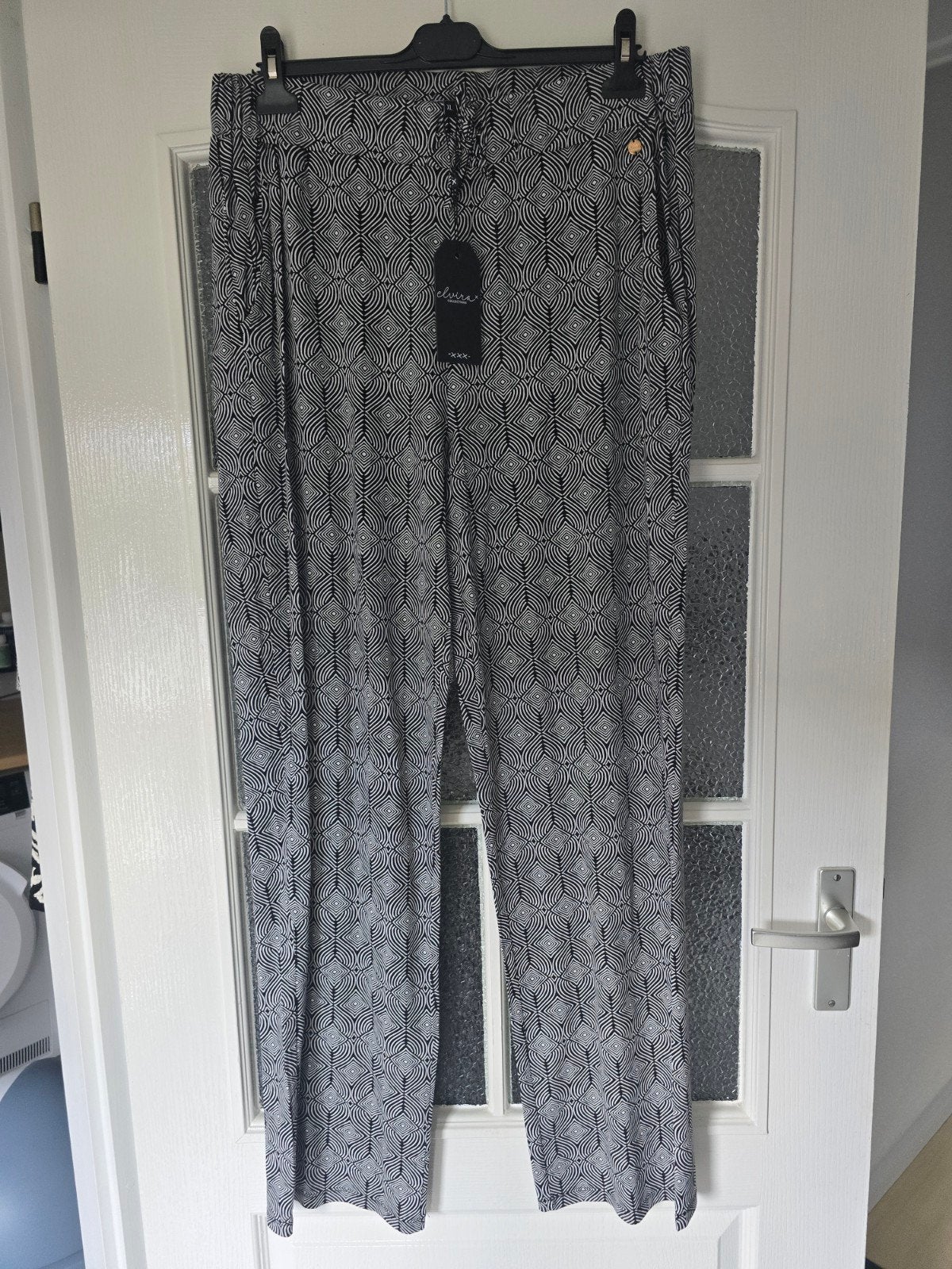 nieuw wide leg elvira xl zwart wit, Wit, Maat 46/48 (XL) of groter, Nieuw, Ophalen of Verzenden