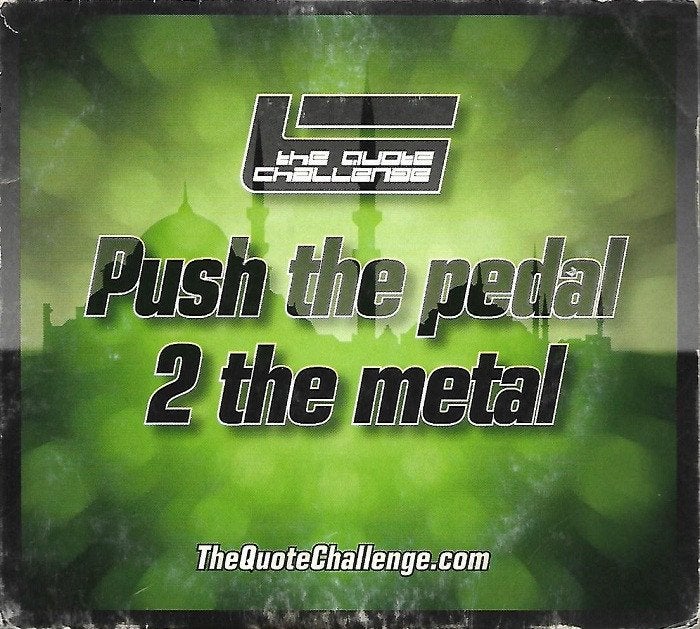 SALE->CD THE QUOTE CHALLENGE-Push The Pedal 2 The, Cd's en Dvd's, Ophalen of Verzenden, Zo goed als nieuw, Disco