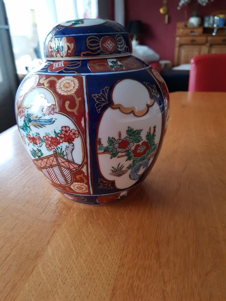 gold imari handgeschilderd , pot, bord , schaal, Antiek en Kunst, Ophalen of Verzenden