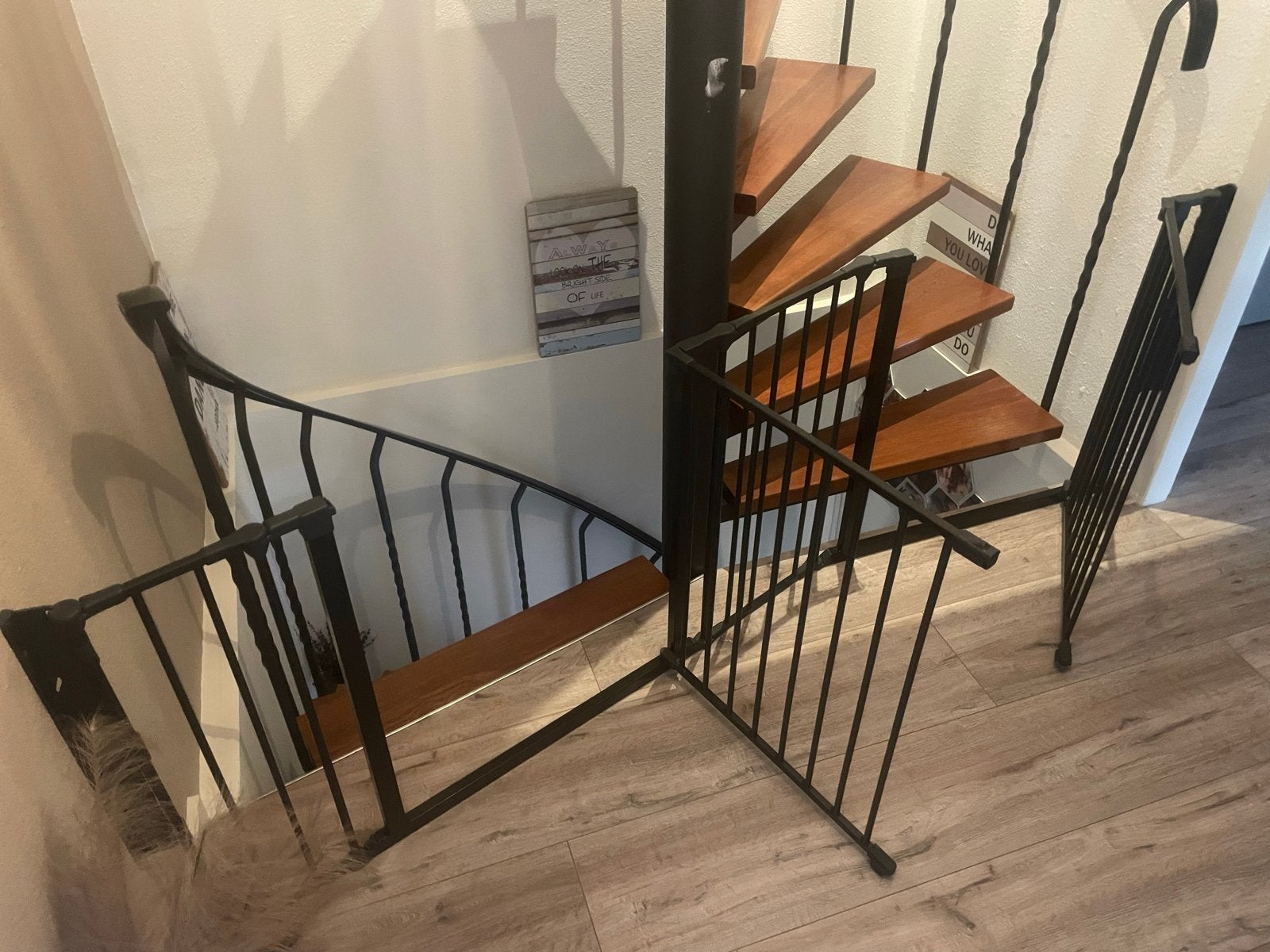 Babydan Flex Traphekje Zwart 197-205 cm met 2 Deuren, Kinderen en Baby's, Traphekjes, Ophalen, Gebruikt, 115 cm of meer, Metaal of IJzer