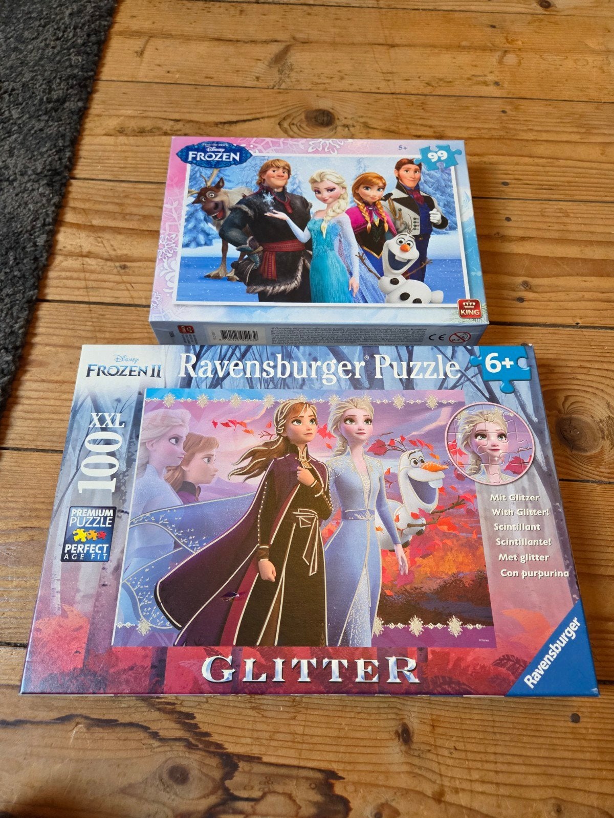 2 Frozen puzzels, Ophalen of Verzenden, 10 tot 50 stukjes, 4 tot 6 jaar